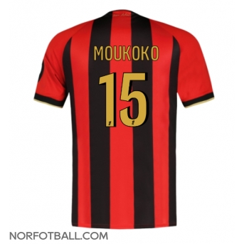 Billige Fotballdrakt OGC Nice Youssoufa Moukoko #15 Replika Hjemmedrakt 2024-25 Kortermet